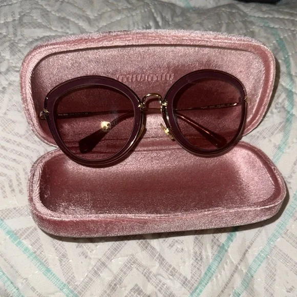 Miu Miu | Accessories | Miu Miu Bordeauxpink Mirrored And  display picture 1